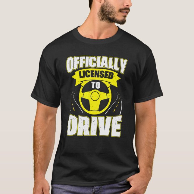 Camiseta Prueba de los conductores aprobados Nueva licencia (Anverso)