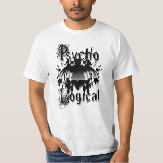 Camiseta prueba de manchas de tinta vista a partir de una p