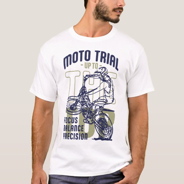 Camiseta Prueba De Moto Hasta Arriba (Anverso)