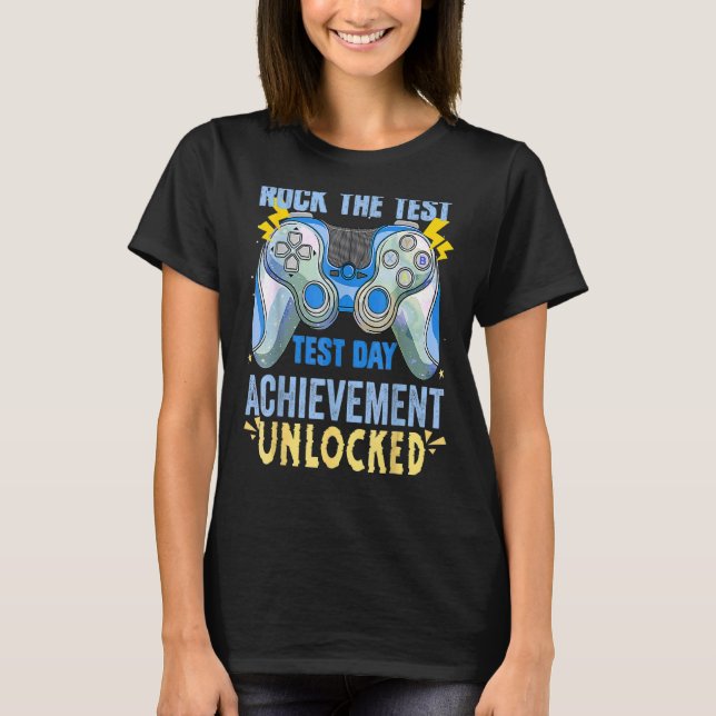 Camiseta Prueba de nivel de prueba de docente Examen de gam (Anverso)