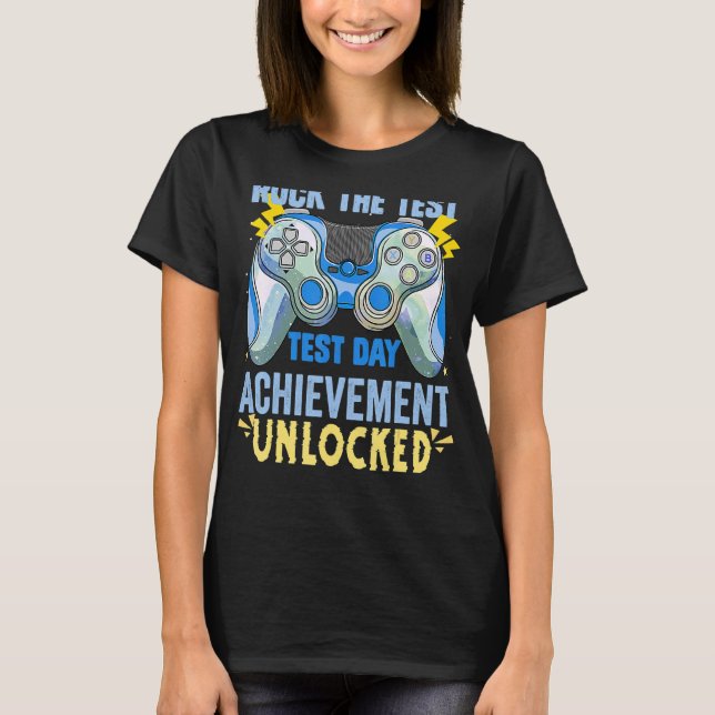 Camiseta Prueba de nivel de prueba de docente Examen de gam (Anverso)