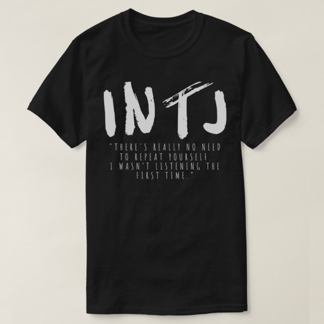 Camiseta Prueba de personalidad divertida de INTJ Introvert (Diseño del anverso)