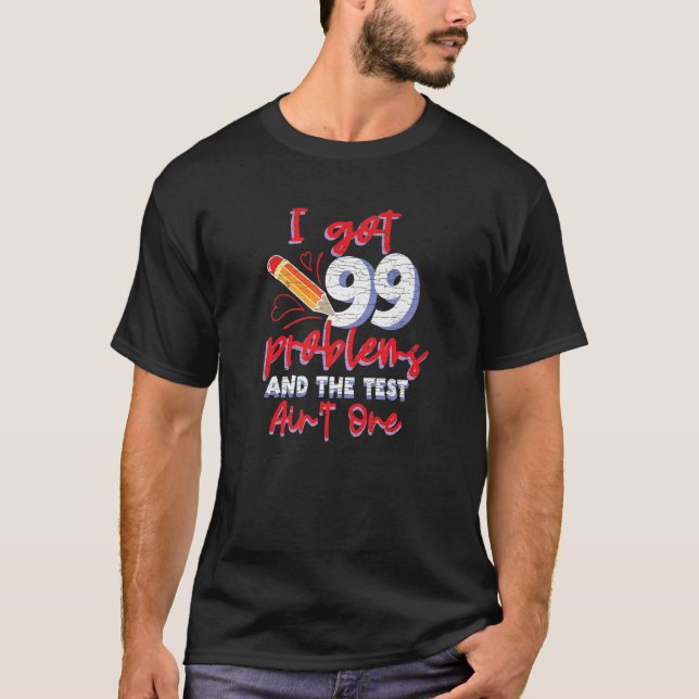 Camiseta Prueba de prueba del profesor de examen (Anverso)
