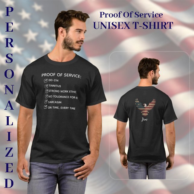 Camiseta Prueba de Servicio Hombres o Mujeres (Subido por el creador)