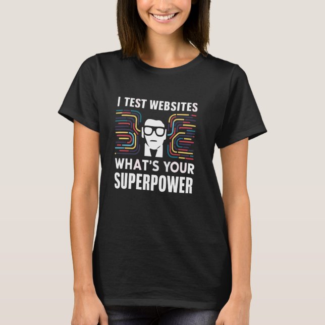 Camiseta Prueba de sitio web Software Developer Website Tes (Anverso)