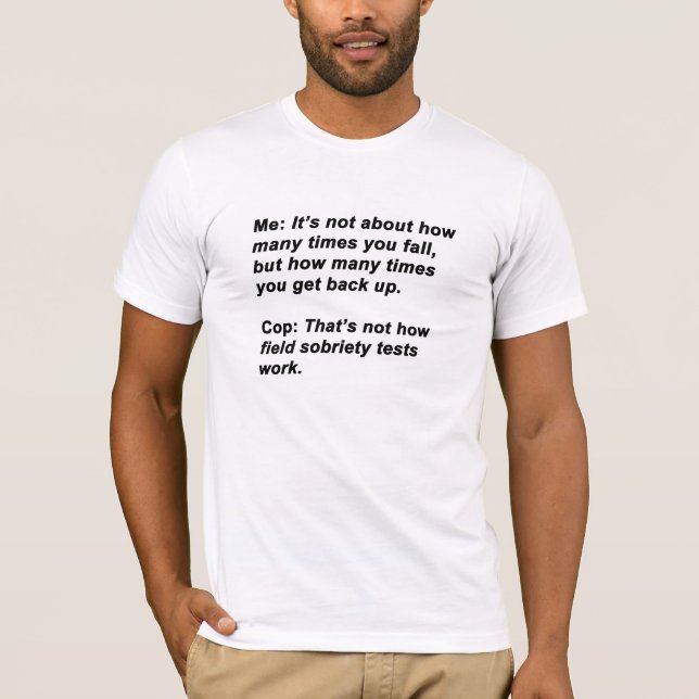 Camiseta Prueba de Sobriedad (Anverso)