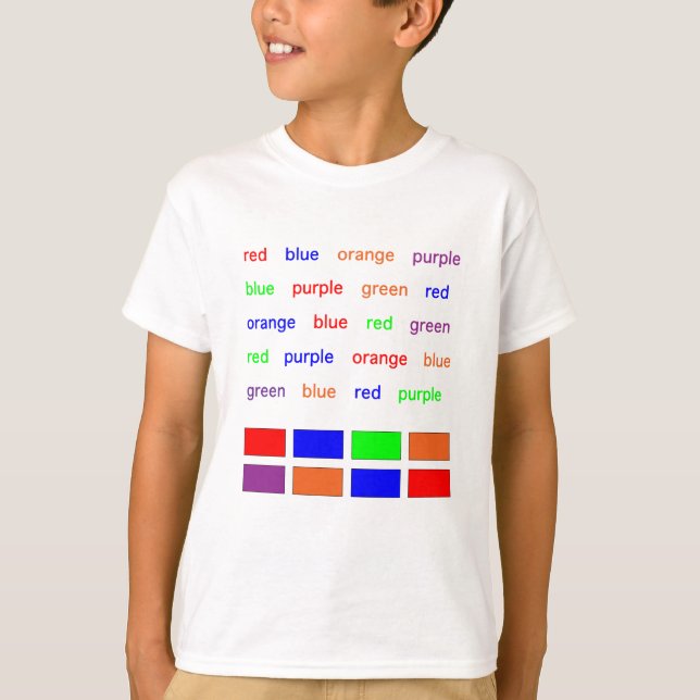 Camiseta Prueba de Stroop (Anverso)