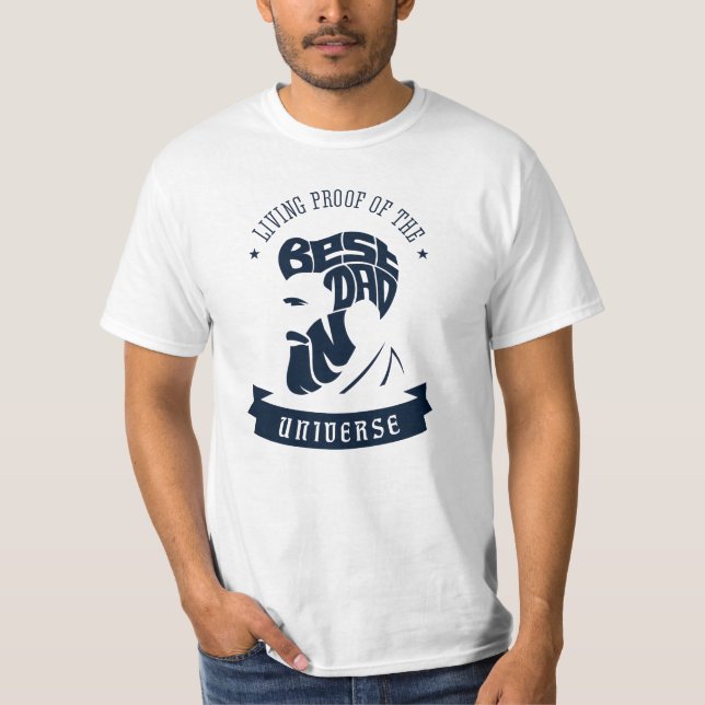 Camiseta Prueba de vida del mejor papá del universo (Anverso)