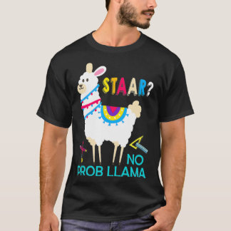 Camiseta Prueba del día de prueba de STAAR No Prob Llama