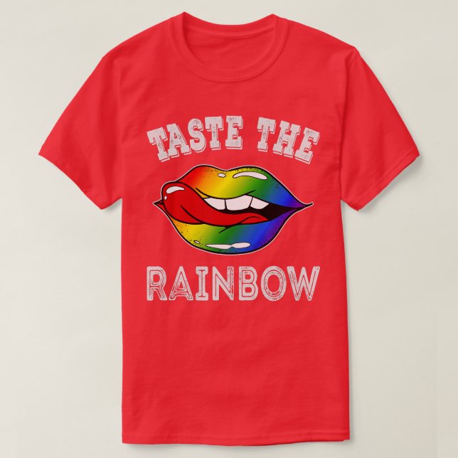 Camiseta Prueba el arco iris 1 (Diseño del anverso)