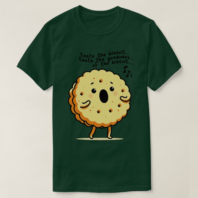 Camiseta Prueba El Diseño Del Meme De Biscuit (Diseño del anverso)