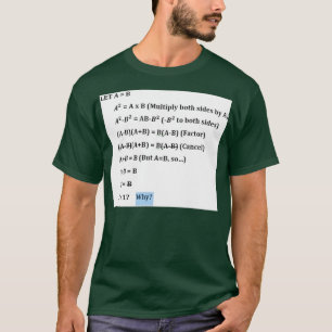 Camiseta Prueba Falsa De Matemáticas De
