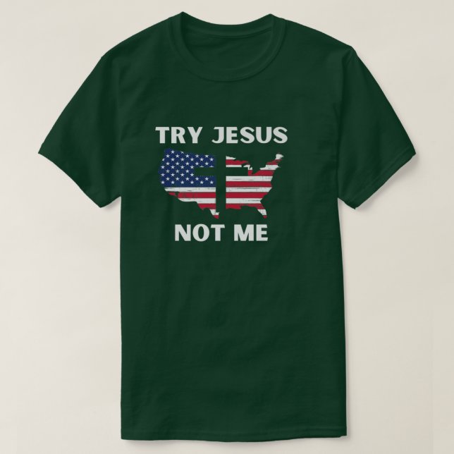 Camiseta Prueba Jesús No Yo, Gracioso Christian Premium (Diseño del anverso)
