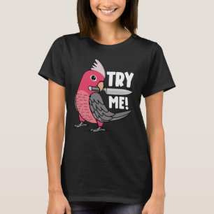Camiseta Prueba Me Loro Con Cuchillo I Galah de pecho rosad