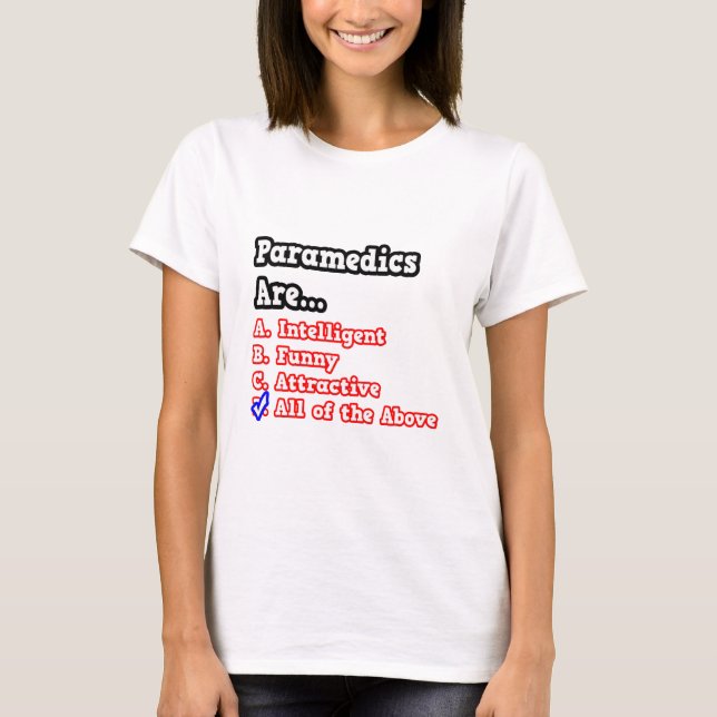 Camiseta Prueba paramédica...Chiste (Anverso)