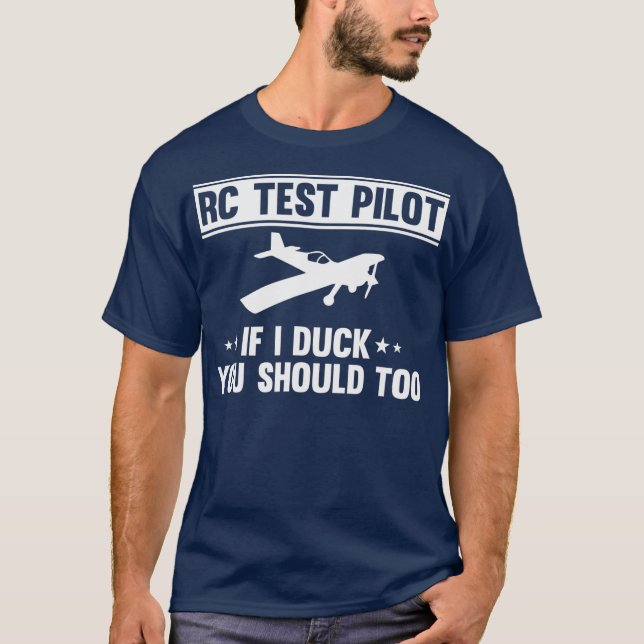Camiseta Prueba piloto de RC Si te agacho a la aviación (Anverso)