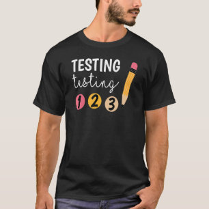 Camiseta Prueba por día de prueba por día 1 2 3 Testimonio