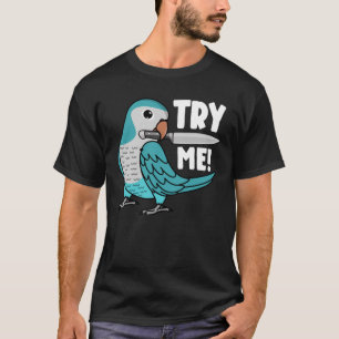 Camiseta Pruébame Loro Con Cuchillo I Blue Monk Parakeet Qu
