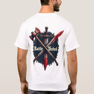 Camiseta Pruebas de batalla - Diseño de arte de guerreros d