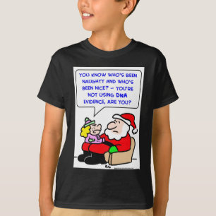 Camiseta pruebas de la DNA del navidad de Papá Noel