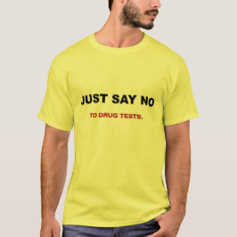Camiseta pruebas de no-usar-drogas