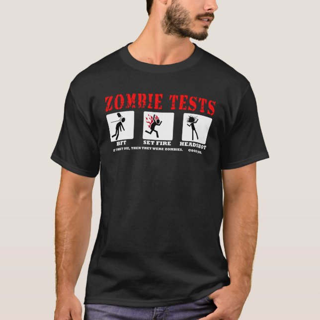 Camiseta Pruebas del zombi (Anverso)