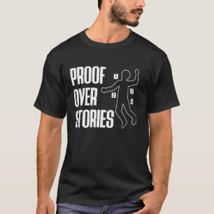 Camiseta Pruebas Sobre Historias Ciencia Forense Manga Larg