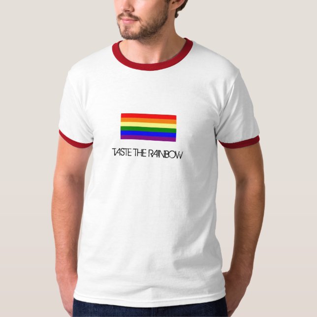 Camiseta Pruebe el arco iris (Anverso)