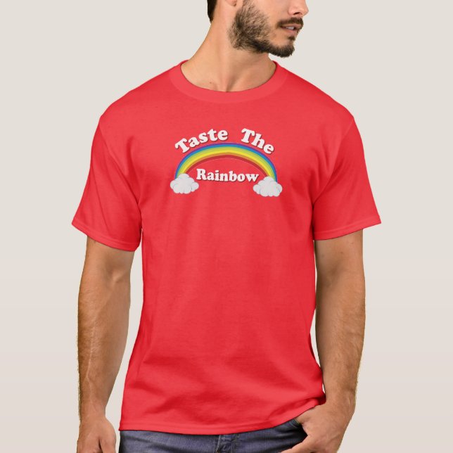 Camiseta Pruebe el arco iris (Anverso)