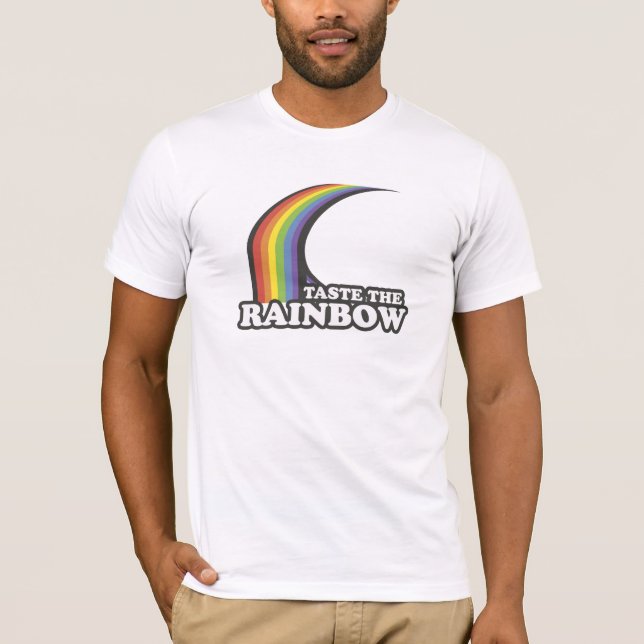 Camiseta Pruebe el arco iris (Anverso)