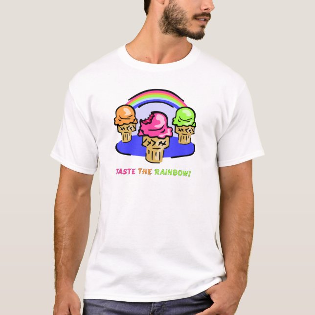 Camiseta Pruebe el arco iris (Anverso)
