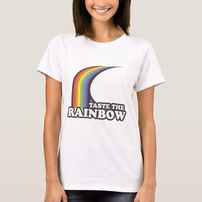 Camiseta Pruebe el arco iris (Anverso)