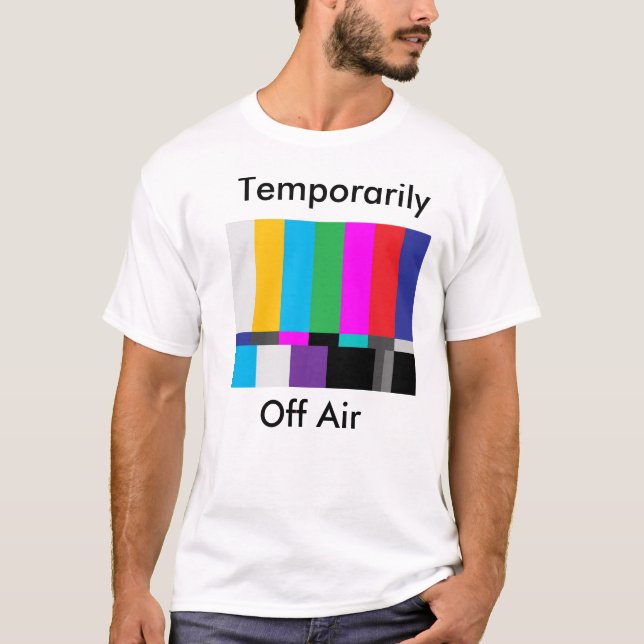 Camiseta pruebe la pantalla, temporalmente, del aire (Anverso)