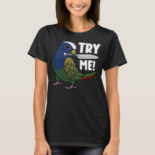Camiseta Pruebe mi loro con cuchillo I pionus con tapa blan