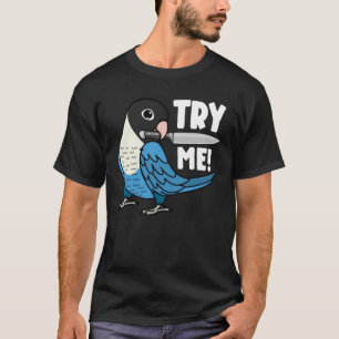Camiseta Pruebe mi loro con Knife I Blue mascarip Lovebird