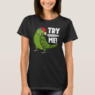 Camiseta Pruébeme loro con cuchillo I cabeza roja mexicana 