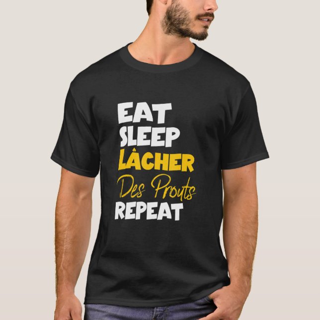 Camiseta Pruntas de liberación de repetición de sueño de su (Anverso)