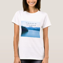 Camiseta Ps 107:29 Hace la tormenta tranquila