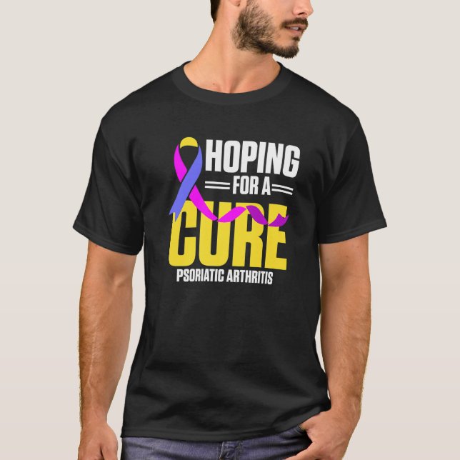 Camiseta PSA Artritis Psoriásica Esperando Cure Warrior Aw (Anverso)
