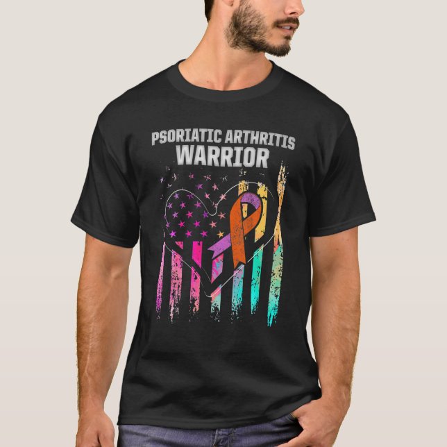 Camiseta PSA Artritis psoriásica Investigar Guerrero Awaren (Anverso)