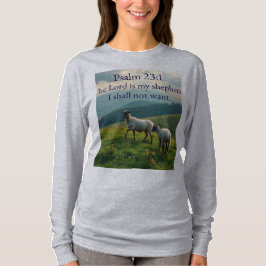Camiseta Psalm 23:1 Bible Verse Women's Long Sleeve Tee