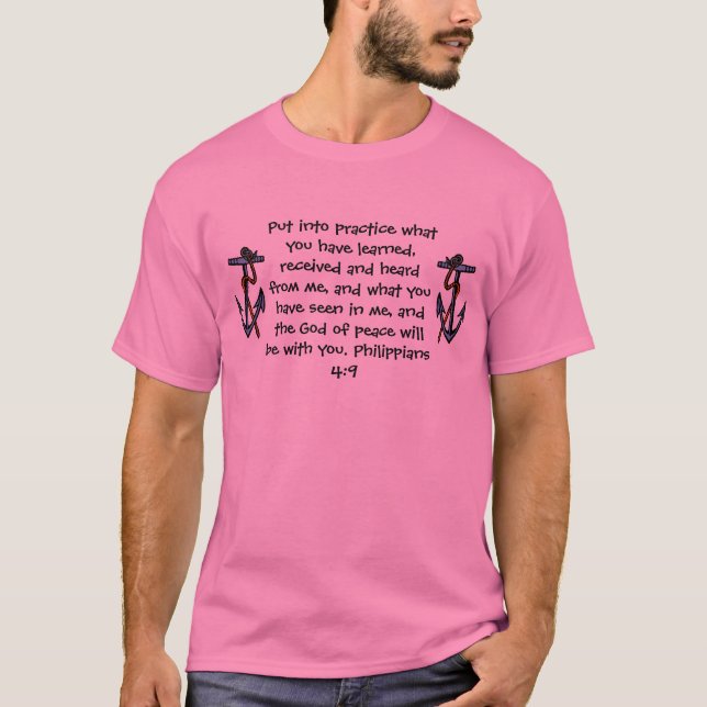 Camiseta Psalm Philippians biblical quote (Anverso)