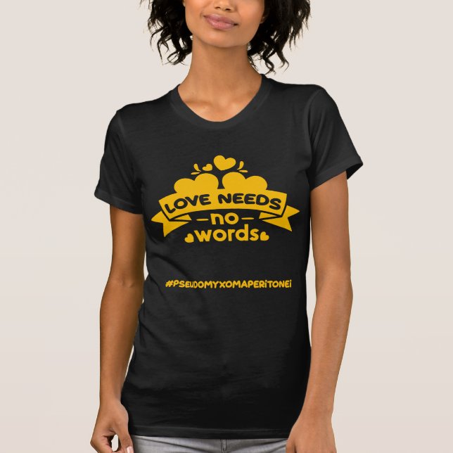 Camiseta Pseudomyxoma Sensibilización de los peritonei (Anverso)