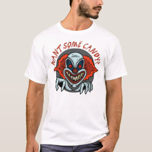 Camiseta psica de Halloween del payaso
