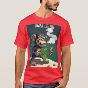 camiseta psico mono lujosa