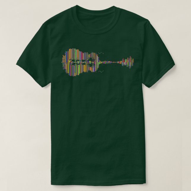 Camiseta Psicodelia de guitarra (Diseño del anverso)