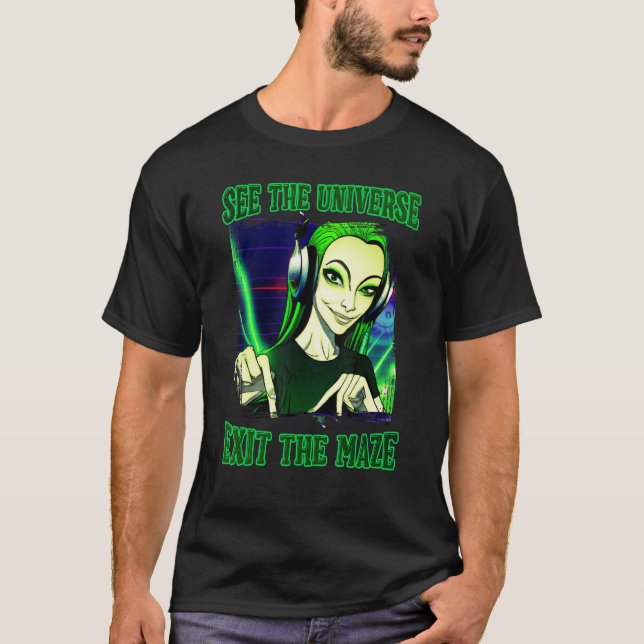 Camiseta Psicodelia Goa Om Psy Trance Darkpsy Rave (Anverso)