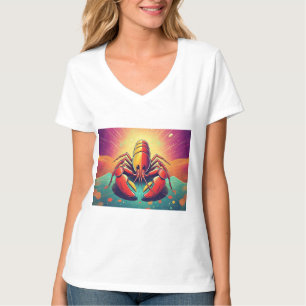 Camiseta Psicodelia Lobster Ocean Art