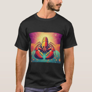 Camiseta Psicodelia Lobster Ocean Art