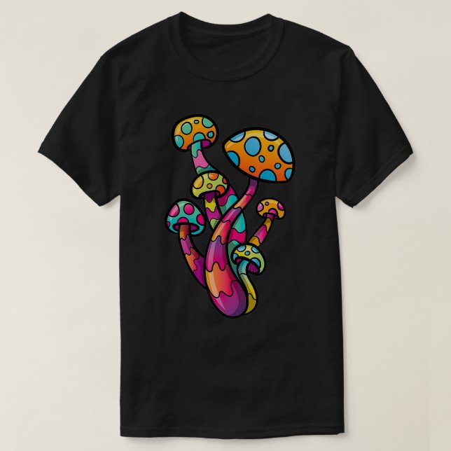 Camiseta Psicodelia Mushroom Lover Trance House Rave Fiesta (Diseño del anverso)